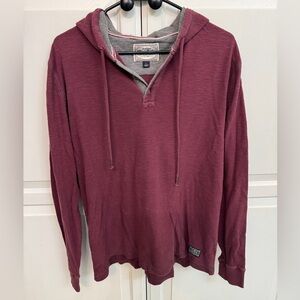 Flag & Anthem Men's Maroon Hooded Shirt Size L